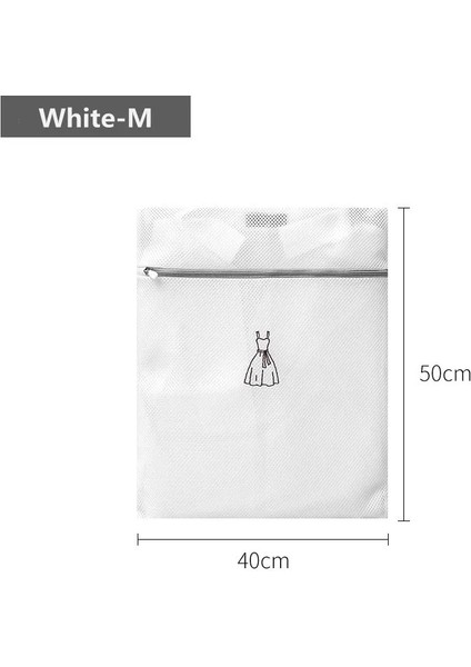 Beyaz 40-50CM Stili Nakış Çamaşır Torbaları Çamaşır Iç Çamaşırı Giysileri Yüksek Li Örgü Çamaşır Yıkama Torbası Depolama Iç Çamaşırı Çorap Sutyen Yıkama Kılıfı (Yurt Dışından) fiyatları