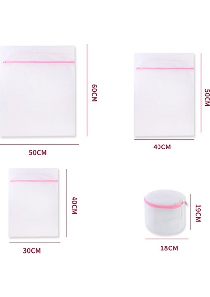 4 Adet Tarzı Çamaşır Torbası Giysi Çamaşır Makinesi Çamaşır Sutyen Yardımı Iç Çamaşırı Büyük Mesh Net Yıkama Kazak Örme Koruma Torbası Çamaşır Organizatörü (Yurt Dışından) fiyatları