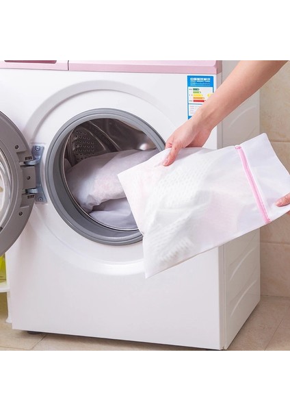 4 Adet Tarzı Çamaşır Torbası Giysi Çamaşır Makinesi Çamaşır Sutyen Yardımı Iç Çamaşırı Büyük Mesh Net Yıkama Kazak Örme Koruma Torbası Çamaşır Organizatörü (Yurt Dışından) modelleri