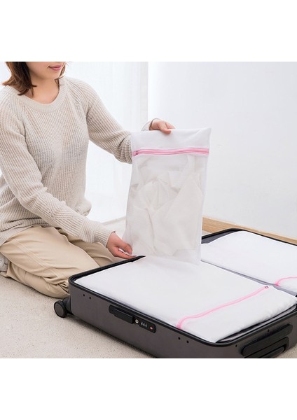 4 Adet Tarzı Çamaşır Torbası Giysi Çamaşır Makinesi Çamaşır Sutyen Yardımı Iç Çamaşırı Büyük Mesh Net Yıkama Kazak Örme Koruma Torbası Çamaşır Organizatörü (Yurt Dışından) fırsatları