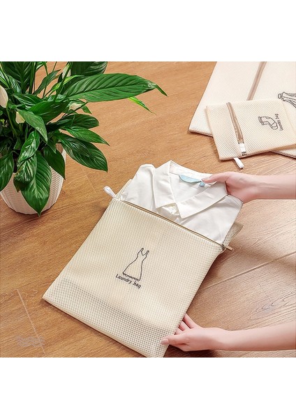 J Tarzı Polyester Fermuarlı Örgü Çamaşır Yıkama Torbaları Katlanabilir Hassas Sütyen Çorap Iç Çamaşırı Çamaşır Makinesi Giysi Koruma Ağı Sepeti (Yurt Dışından) fırsatları