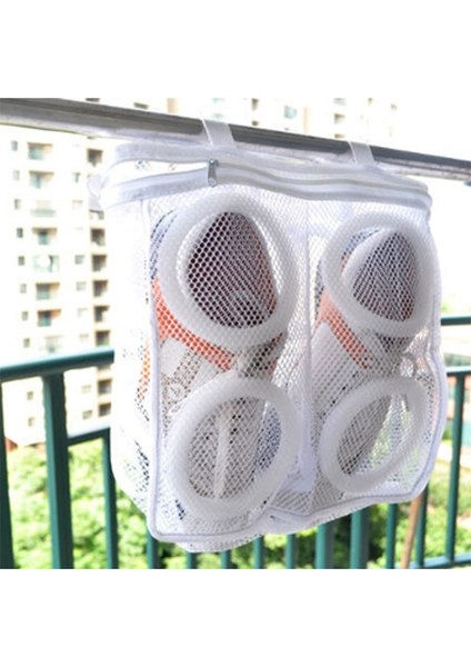 Mavi Stil Oes Yıkama Asılı Torba Kuru Sneaker Örgü Çamaşır Torbaları Ev Giysileri Kullanma Yıkama Net Yıkama Torbasını Korumak (Yurt Dışından)