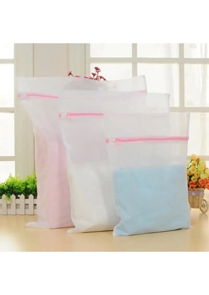40X50CM Tarzı Çamaşır Makinesi Aksesuarları Örgü Çamaşır Torbası Ev Çamaşır Makinesi Çantası Iç Çamaşırı Sütyen Çorap Kirli Giysiler Saklama Sepeti (Yurt Dışından)