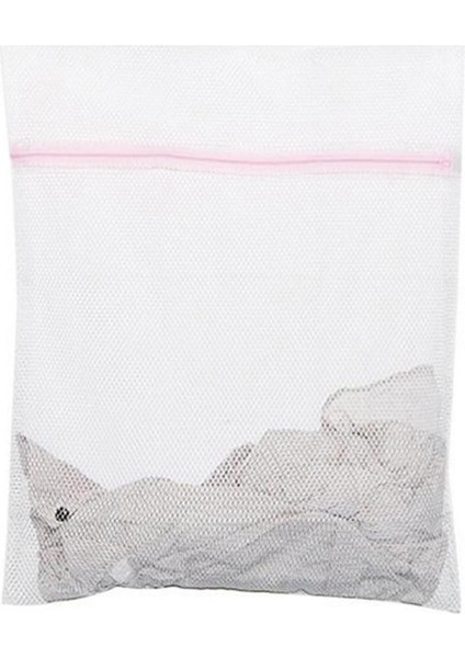 30X40CM Tarzı Çamaşır Torbası Giysilerin Dolaşmasını Önler Giysileri Korur Dayanıklı ve Nefes Alabilir Çamaşır Filesi Torbası (Yurt Dışından)