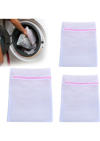 30X40CM Tarzı Çamaşır Torbası Giysilerin Dolaşmasını Önler Giysileri Korur Dayanıklı ve Nefes Alabilir Çamaşır Filesi Torbası (Yurt Dışından) fırsatları