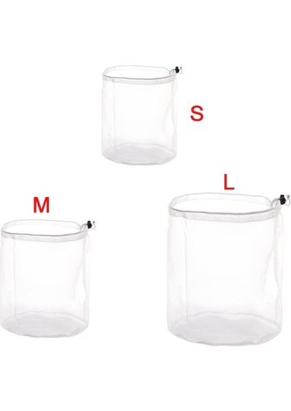 D Stili 3'lü Örgü Çamaşır Torbası Seti Seyahat Giysileri Ipli Makine Yıkama Için Çamaşır Torbası Iç Çamaşırı Çorap ve Giysiler (Yurt Dışından)