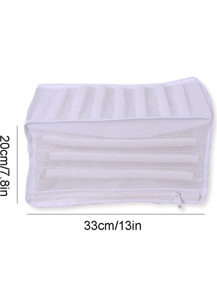 Beyaz Stil Yastıklı Örgü Çamaşır Torbası Eğitim Şeffaf Kapak Seyahat Giysileri Kurutma Aleti, Ayakkabı Koruyucu Dostu Çamaşır Kurutma Torbası (Yurt Dışından) fiyatları