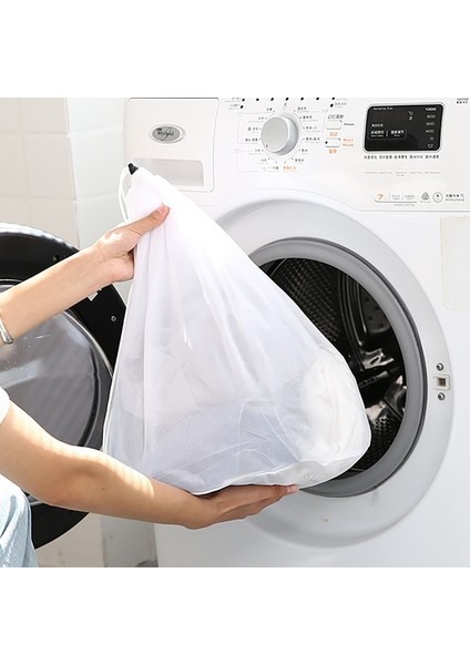 B1 Stili Yeni Pratik Büyük Çamaşır Torbaları, Büyük Giysiler Için Kilitlenebilir Ipli Dayanıklı Ince Örgü Çamaşır Torbası #j (Yurt Dışından) modelleri