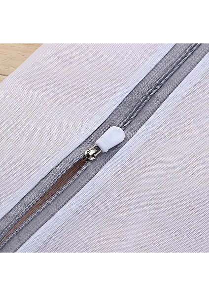 Ince 25-30CM Tarzı Gri Fermuar Ince Örgü Çamaşır Torbası Yıkama Profesyonel Sutyen Iç Çamaşırı Torbası Kirli Giysiler Dolaşma Önleyici Çamaşır Sepeti (Yurt Dışından)