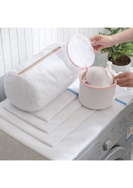 Ince Örgü XL-60X60 Stili Kaba Örgü Ince Örgü Ev Özel Çamaşır Torbası Sutyen Iç Çamaşırı Çantası Deformasyondan Giyinmek Modern Stil Bakım Yıkama Torbası (Yurt Dışından)