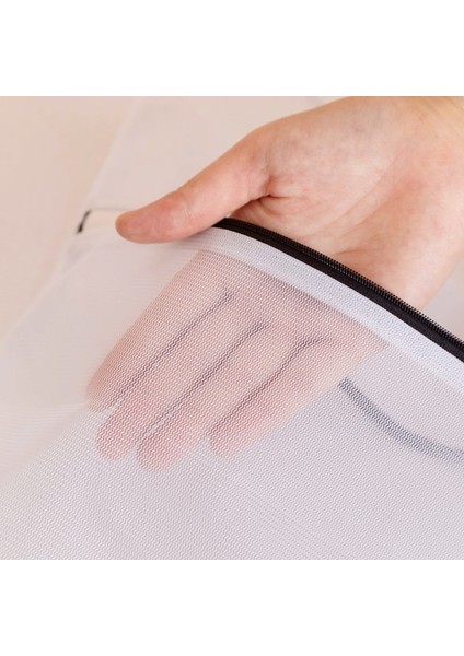 Kaba Net 60-60CM Tarzı 7 Boyutlu Örgü Çamaşır Torbası Polyester Net Kirli Çamaşır Torbası Büyük Kapasiteli Giysi Organizatör Çantası Iç Çamaşırı Çorap Sutyen Yıkama Torbaları (Yurt Dışından)
