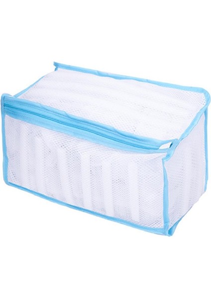 Mavi Stil Tembel Ayakkabı Yıkama Torbaları Çamaşır Makinesi Fileli Çamaşır Torbaları Iç Çamaşırları Için Ayakkabı Havalandırma Kuru Alet Çamaşır Torbası Koruyucu Organizatör (Yurt Dışından)