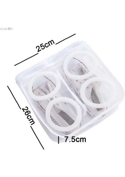 Beyaz Stil 3 Parça Vanzlife Makinesi Temizleme Ayakkabı Çantası Çamaşır Torbası Taşınabilir Örgü Seyahat Saklama Çantası Ayakkabı Ev Yıkama Koruyucu Organizatör Çantası (Yurt Dışından) fiyatları