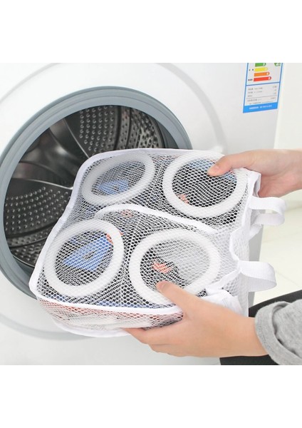 Pembe Tarzı Tembel Ayakkabı Ayakkabı Yıkama Torbaları Iç Çamaşırı Sutyen Örgü Çamaşır Torbası Koruyucu Organizatör Ayakkabı Havalandırma Kuru Alet Yıkama Torbaları (Yurt Dışından) fırsatları