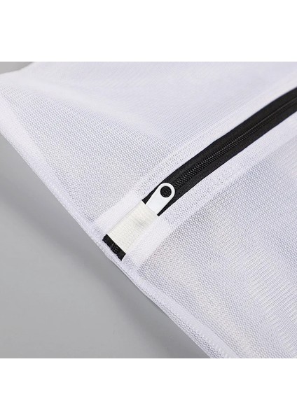 Kaba Net 60-60CM Tarzı Siyah Fermuarlı Çamaşır Makinesi Çantası Mesh Polyester Kirli Çamaşır Torbaları Yıkama Sutyen Iç Çamaşırı Saklama Kılıfı Katlanabilir Çamaşır Torbası (Yurt Dışından) fırsatları