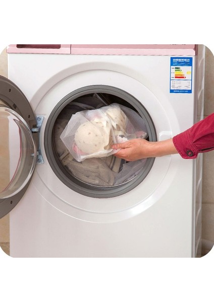 S Tarzı Gösteri Olarak 3 Boy Kalın Ipli Çanta Sutyen Iç Çamaşırı Çamaşır Sepeti Örgü Çanta Ev Yıkama Bakım Aksesuarları (Yurt Dışından)