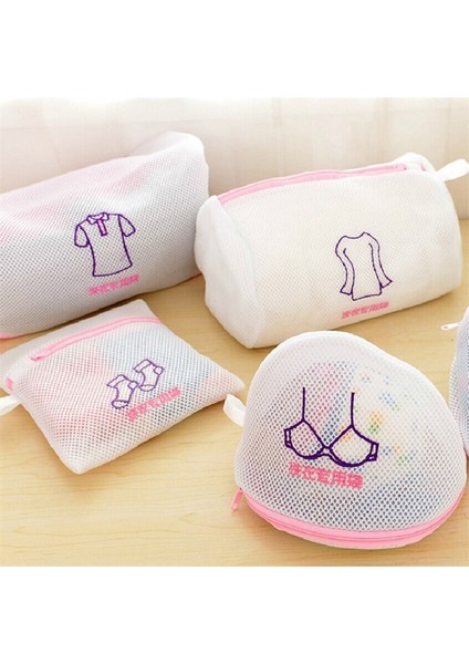 Çorap Stili Özel Çamaşır Torbası Kalınlaşma Ince Örgü Sutyen Iç Giyim Gömlek Çorap Makinede Yıkama Çift File Çanta Çamaşır Torbası Evde Depolama (Yurt Dışından) fırsatları