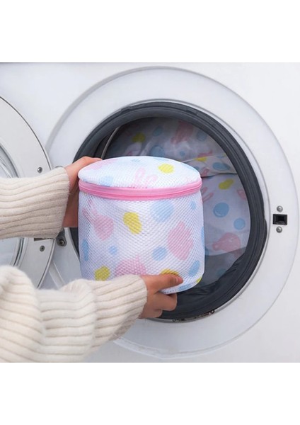 B Tarzı Kalp Yuvarlak Örgü Çamaşır Torbası Polyester Ev Düzenleyici Kaba Net Çiçek Sepeti Çamaşır Torbaları Çamaşır Makineleri Için Örgü Sutyen Çantası (Yurt Dışından) fiyatları