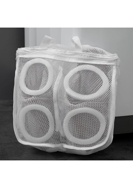 Yuvarlak Stil Ayakkabı Yıkama Saklama Torbası Çamaşır Makinesi Özel Bakım Çamaşır Torbası Ev Ayakkabı Yıkama Torbası Örgü Çanta Anti-Deformasyon (Yurt Dışından) modelleri