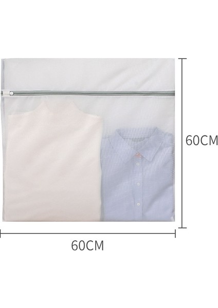 Ince Örgü 60X60 Stili Çamaşır Torbası Yıkama Polyester Fermuarlı Yıkama Hasır Torba Kaba Ince Çamaşır Makineleri Sutyen Iç Çamaşırı Çorapları Için Hasır Torba Kirli Giysiler (Yurt Dışından)