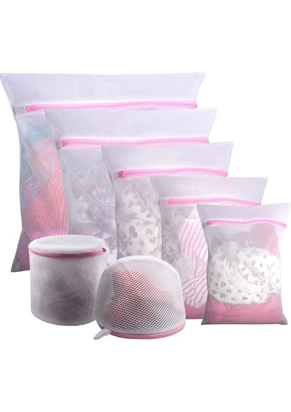 60X60 Ince Ağ Stili Premium Fermuarlı Hasır Çamaşır Torbaları, Seyahat Saklama Çantaları, Çamaşırlar Için Giysi Yıkama Torbaları, Bluz, Sütyen (Yurt Dışından) fiyatları