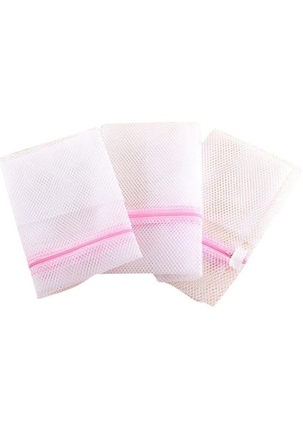 Bronz Tarzı M Beden Katlanabilir Yıkama Torbaları Fermuarlı Örgü Çamaşır Saklama Torbaları Narin Iç Çamaşırı Iç Çamaşırı Giysileri Çamaşır Makinesi Için Koruma Ağı (Yurt Dışından)