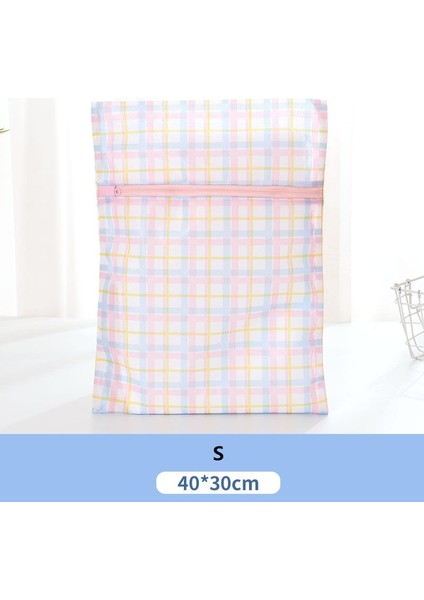 Pembe 30-40CM Tarzı Iç Çamaşırı Sutyen Çamaşır Torbaları Baskı Katlanır Örgü Çanta Yıkama Kirli Büyük Kapasiteli Çamaşır Organizatörü (Yurt Dışından)