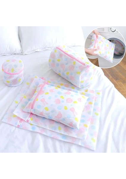 30X40CM Tarzı Çamaşır Makinesi Özel Çamaşır Torbası Kaba Örgü Ince Örgü Çanta Banyo Aksesuarları Bakım Yıkama Torbası Kalınlaşma Iç Çamaşırı Sutyen Çantası (Yurt Dışından)