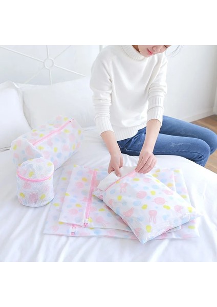 30X40CM Tarzı Çamaşır Makinesi Özel Çamaşır Torbası Kaba Örgü Ince Örgü Çanta Banyo Aksesuarları Bakım Yıkama Torbası Kalınlaşma Iç Çamaşırı Sutyen Çantası (Yurt Dışından)