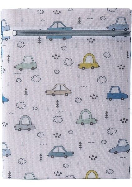 Turuncu Tarzı 5 Desen Baskı Çamaşır Torbaları Iç Çamaşırı Sutyen Makinesi Örgü Seyahat Organizatör Yıkama Katlanır Asılı (Yurt Dışından)