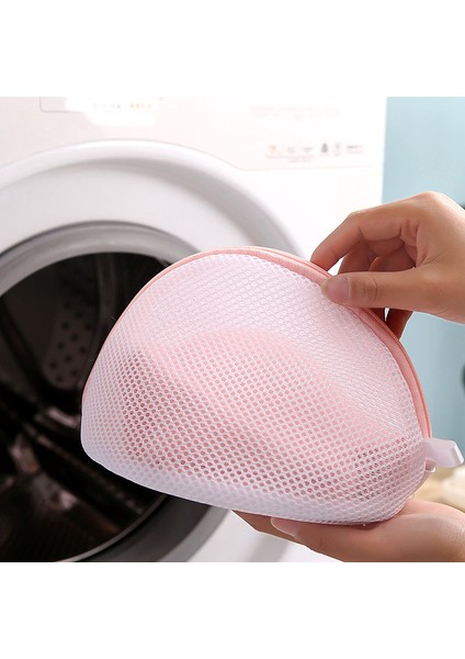1 Pembe - 1 Gri Stil Çamaşır Makinesi Çamaşır Torbaları Iç Çamaşırı Organizatör Seyahat Taşınabilir Sutyen Saklama Çantası Polyester Örgü Çamaşır Torbası Ev Çamaşır Ürünü (Yurt Dışından)