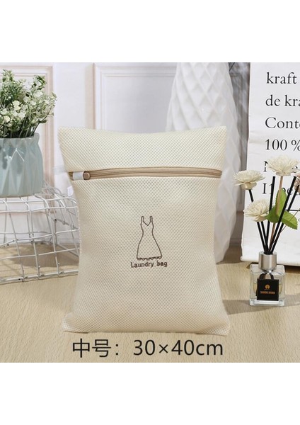 40X50CM Tarzı Çamaşır Torbaları Çamaşır Torbası Giysi Çamaşır Makinesi Banyo Aletleri Için Örgü Kılıfı Net Sepet Kadın Sutyen Iç Çamaşırı Çorap Korumak (Yurt Dışından) modelleri