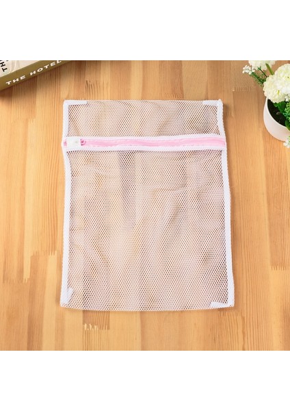 Kaba 30CMX40CM Stili 5 Boyutlu Beyaz Kaba Örgü Çamaşır Torbaları Çamaşır Makineleri Için Iç Çamaşır Çamaşır Yıkama Torbaları Modern Pet+Pe Polyester Çamaşır Torbası (Yurt Dışından)