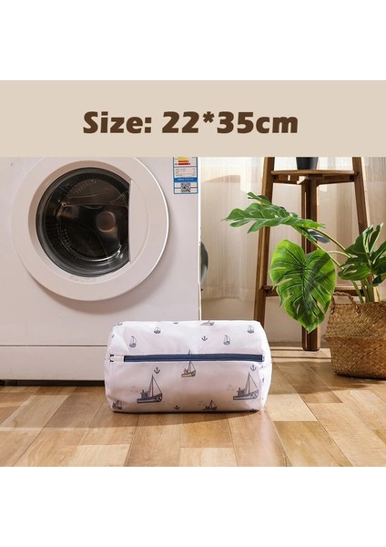 22X35CM Tarzı Kalınlaşmış Yelkenli Baskı Çamaşır Torbası Ev Ince Örgü Bakım Çamaşır Torbası Sutyen Iç Çamaşırı Özel Yıkama Bakım Torbası Çamaşır Filesi (Yurt Dışından) fiyatları