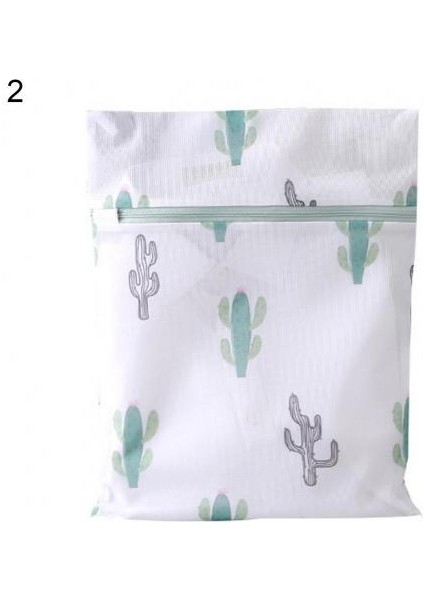 Yeşil Kaktüs 2 Stili 6 Boyutlu Çamaşır Torbası Polyester Çamaşır Yıkama Torbaları Bitki Baskı Fermuar Tasarımı Çamaşır Makineleri Için Çizilmez Örgü Çamaşır Torbası (Yurt Dışından) fiyatları