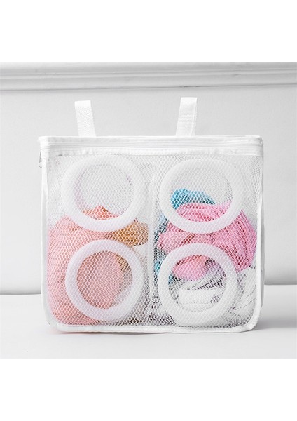 Beyaz Stil Oes Yıkama Asılı Torba Kuru Sneaker Örgü Çamaşır Torbaları Ev Giysileri Kullanma Yıkama Net Yıkama Torbasını Korumak (Yurt Dışından)