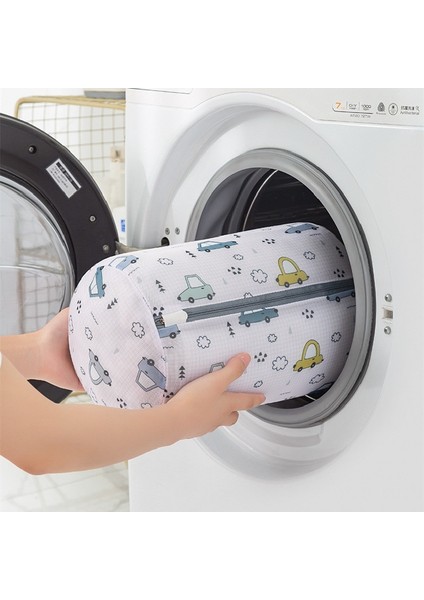 Gümüş Tarzı Renkli Polyester Baskı Çamaşır Torbaları Iç Çamaşırı Sutyen Çamaşır Makinesi Çantası Örgü Seyahat Organizatör Yıkama Torbası Katlanır Çamaşır Sepeti (Yurt Dışından) indirimleri