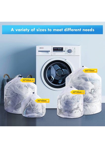 80 x 60 cm Stili 2021 Yeni Takım Çamaşır Torbası Çamaşır Filesi Çamaşır Torbaları Çamaşır Makinesi Kordon Stoperi Naylon Çamaşır Makinesi Kuru Temizleme Makinesi (Yurt Dışından)