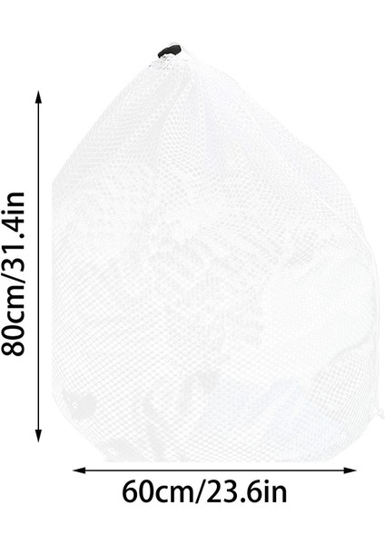 80 x 60 cm Stili 2021 Yeni Takım Çamaşır Torbası Çamaşır Filesi Çamaşır Torbaları Çamaşır Makinesi Kordon Stoperi Naylon Çamaşır Makinesi Kuru Temizleme Makinesi (Yurt Dışından)