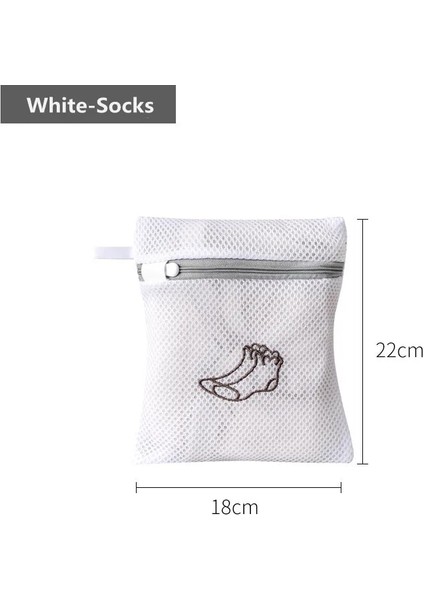 Beyaz 18-22CM Tarzı Nakış Çamaşır Torbaları Çamaşır Iç Çamaşırı Giysileri Yüksek Li Örgü Çamaşır Yıkama Torbası Depolama Iç Çamaşırı Çorap Sutyen Yıkama Kılıfı (Yurt Dışından) fiyatları