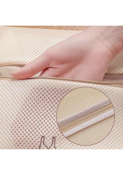 No.6 Tarzı Çamaşır Torbası Sutyen Iç Çamaşırı Gömlek Giysileri Özel Kalınlaşmak Makine Yıkama Mesh Net Çanta Seti Açık Paket Saklama Poşetleri (Yurt Dışından)