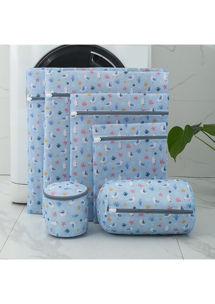 Sarı Stil 5 Desen Baskı Çamaşır Torbaları Iç Çamaşırı Sutyen Makinesi Örgü Seyahat Organizatör Yıkama Katlanır Asılı (Yurt Dışından) modelleri