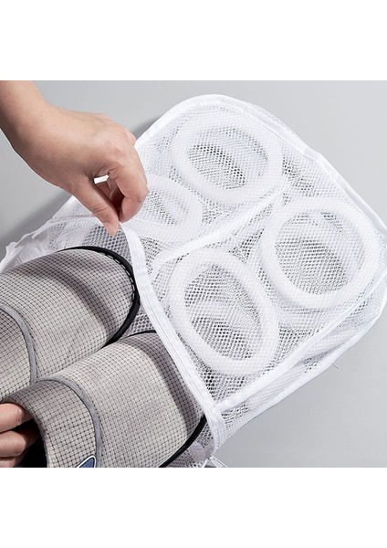 Bir Stil 1 Adet Tembel Ayakkabı Yıkama Torbaları Ayakkabı Için Çamaşır Torbaları Iç Çamaşırı Sutyen Ayakkabı Havalandırma Kuru Aracı Örgü Çamaşır Torbası Koruyucu Organizatör (Yurt Dışından)