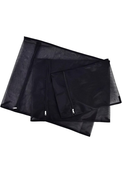 31X37CM Tarzı 1 Adet Elbise Çamaşır Makinesi Çamaşır Torbası Fermuarlı Naylon Örgü Net Sutyen Yıkama Torbası Siyah Yıkama Torbaları (Yurt Dışından) fırsatları