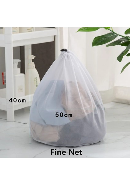 Ince Ağ 40-50CM Stili Çamaşır Makinesi Kirli Çamaşır Torbası Yumuşak ve Sert Giysiler Yıkama Torbaları Ev Tipi Polyester Örgü Çamaşır Sepeti Ipli Çamaşır Torbası (Yurt Dışından) fiyatları