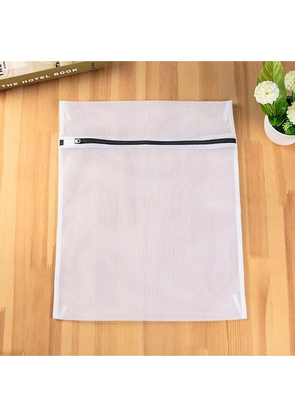 Beyaz Stil 30CMX40CM Çamaşır Makinesi Için Örgü Çamaşır Torbaları Seyahat Giysileri Depolama Net Zip Yıkama Için Siyah ve Beyaz Çanta Giysi Çorabı ve Iç Çamaşırı (Yurt Dışından)
