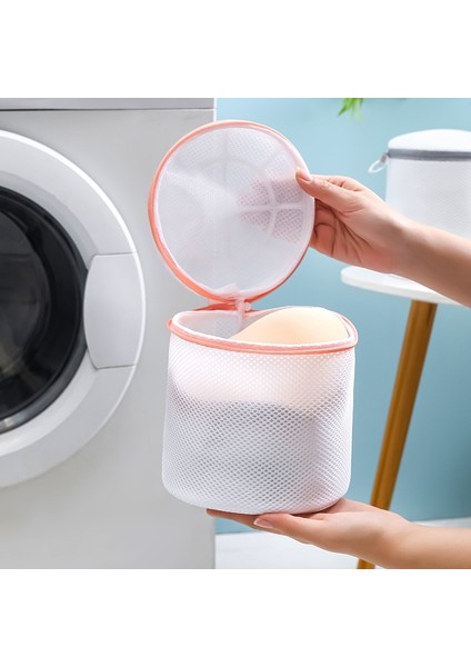 Pembe 16-18CM Tarzı Sutyen Çamaşır Torbası Iç Çamaşırı Organizatör Yüksek Li Örgü Yıkama Torbası Polyerter Net Çamaşır Torbaları Iç Çamaşırı Sutyen Çamaşır Sepeti (Yurt Dışından)