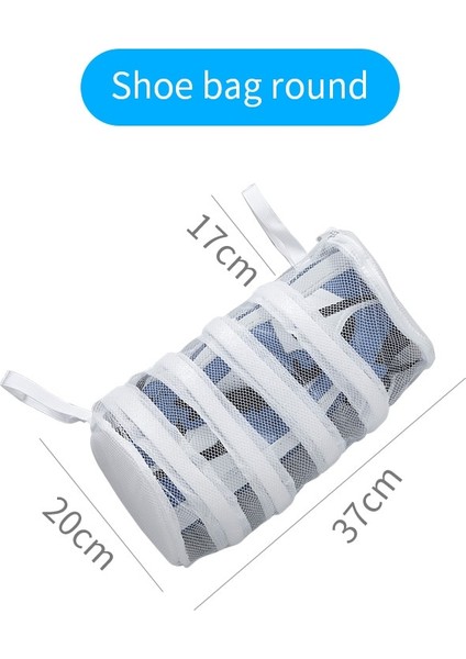 Yuvarlak Stil Ayakkabı Yıkama Saklama Torbası Çamaşır Makinesi Özel Bakım Çamaşır Torbası Ev Ayakkabı Yıkama Torbası Örgü Çanta Anti-Deformasyon (Yurt Dışından) fiyatları