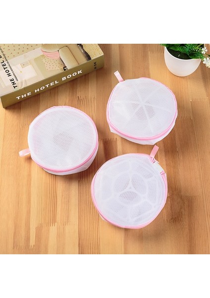 Sütyen Çanta Stili Pembe Fermuarlı Örgü Çamaşır Yıkama Torbaları Polyester Çamaşır Sutyen Çantaları Iç Çamaşırı Sutyen Iç Çamaşırı Çamaşır Makinesi Giysi Koruma Ağı (Yurt Dışından) fiyatları