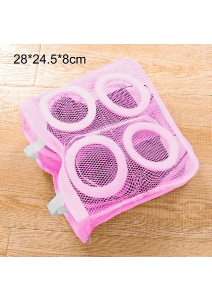 Pembe Stil Oes Yıkama Asılı Torba Kuru Sneaker Örgü Çamaşır Torbaları Ev Giysileri Kullanma Yıkama Net Yıkama Torbasını Korumak (Yurt Dışından) fiyatları